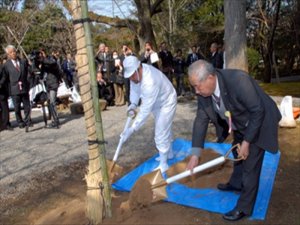 伊勢神宮献納行事 献木・内宮