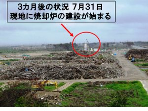 被害状況及び被災地での支援活動