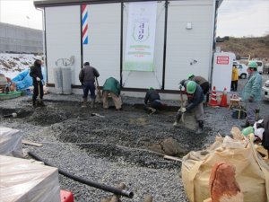 東松島市グリーンタウンやもと２仮設住宅への支援