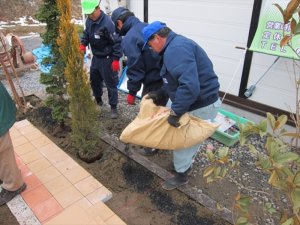 東松島市グリーンタウンやもと２仮設住宅への支援