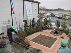 東松島市グリーンタウンやもと２仮設住宅への支援