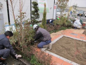 東松島市グリーンタウンやもと２仮設住宅への支援