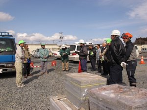 東松島市グリーンタウンやもと２仮設住宅への支援